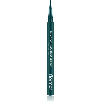 Oční linky flormar Midnight Matte Eyeliner linka na oči ve fixu s matným efektem odstín 04 Green 1 ml