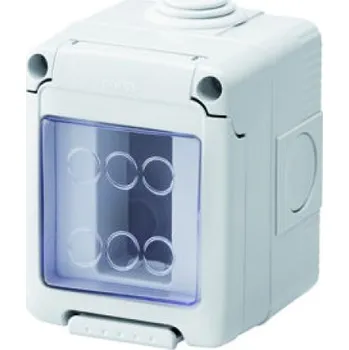 vypínač Gewiss 27 Combi skříňka IP55 1M šedá GW27041