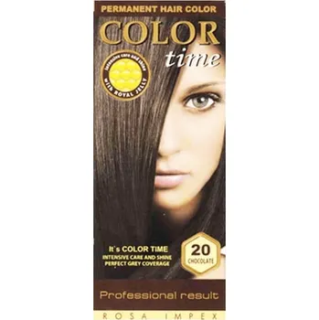 Barva na vlasy Color Time Permanentní Barva na vlasy 20 Čokoláda 100 ml