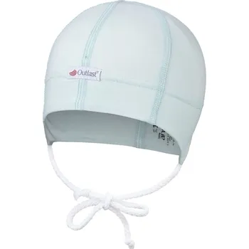 Kojenecká čepice Little Angel Čepice tenká zavazovací plochý šev Outlast® - sv.zelená, vel. 0 33-35 cm