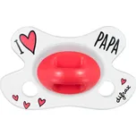 Difrax Dudlík Natural I LOVE PAPA, novorozenecký