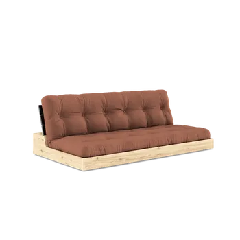 Pohovka sofa BASE natural pine (pohovka z borovice) clay brown 759 karup black