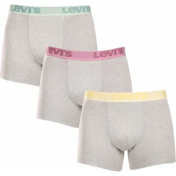 Boxerky 3PACK pánské boxerky Levis vícebarevné (905045001 025) XL 905045001 025 Možnost vrácení zboží ZDARMA do 120 dnů!