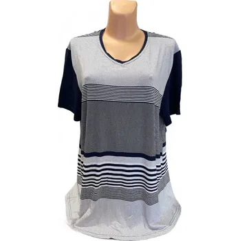 Dámská tunika Dámská trička, Barva Modrá, Velikost XXXL56, Materiál 96% Viskoza 4% Lycra