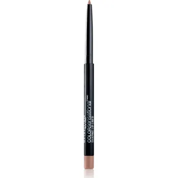 Tužka na rty MAYBELLINE NEW YORK Color Sensational Shaping Lip Liner tužka na rty s ořezávátkem odstín 10 Nude Whisper 1.2 g