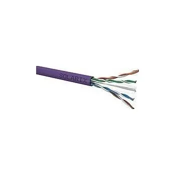 Síťový kabel Instalační kabel Solarix UTP, Cat6, drát, LSOH, box 100m SXKD-6-UTP-LSOH