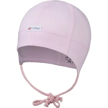Kojenecká čepice Little Angel Čepice tenká zavazovací plochý šev Outlast® - růžová baby, vel. 1 36-38 cm