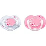 Philips AVENT Šidítko Ultra air noční 0-6 m. dívka, 2 ks