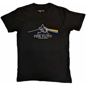 Pánské oblečení Merch Pink Floyd: Pink Floyd Unisex T-shirt: 50th Prism Logo (medium) M