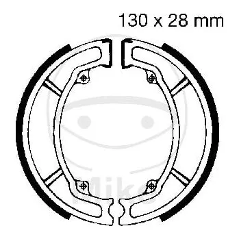 Brzda pro motocykl STANDARDNÍ BRZDOVÉ ČELISTI YAMAHA TT 600 1984-1984