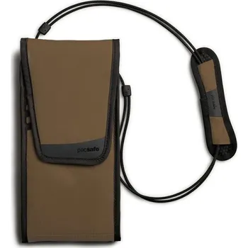 Pacsafe Pouchsafe 200 mocha bezpečnostní organizér