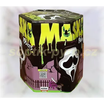 Zábavní pyrotechnika kompakt 19 výstřelů Maska (zábavní pyrotechnika kategorie F2 (prodejné od 18 let))