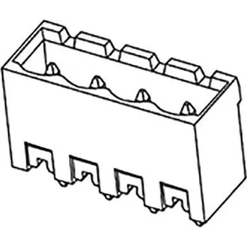 Elektrický konektor Molex vestavná pinová lišta (standardní) 2, rozteč 5.08 mm, 395311002, 1 ks