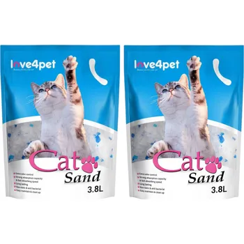 CAT SAND Silikonová podestýlka pro kočky 2x3,8l