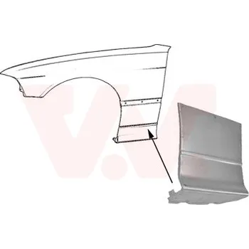 Blatník karosérie Blatník VAN WEZEL 0642155