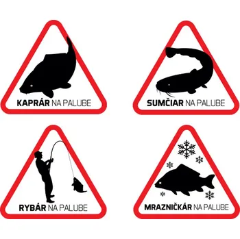 Nálepka - Rybář na palubě|