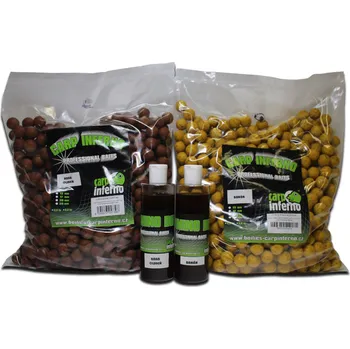 Nástraha Carp Inferno AKCE Boilies Light Line 3 kg + 250 ml Booster