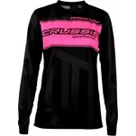 Triko CRUSSIS pánské dlouhý rukáv černé/žluté fluo XS