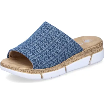 Dámské pantofle DÁMSKÉ PANTOFLE RIEKER V2377-14 MODRÁ Barva: MODRÁ, Velikost: 42