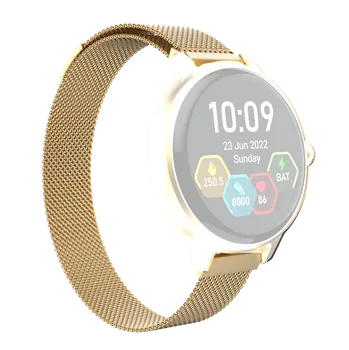 Řemínek na hodinky Náhradní řemínek kovový, šířka 16mm, zlatý