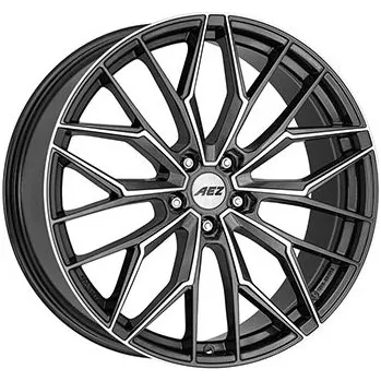 Alu kolo alu-kola AEZ Porto dark 8.5x21, 5x108 ET42, metalický šedý lek/leštěná čelní plocha