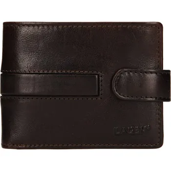 Peněženka Lagen pánská peněženka kožená 1997/T - tmavě hnědá - D.BRN