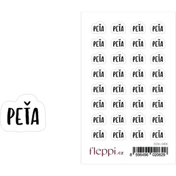 samolepka Fleppi Samolepky se jmény - Peťa