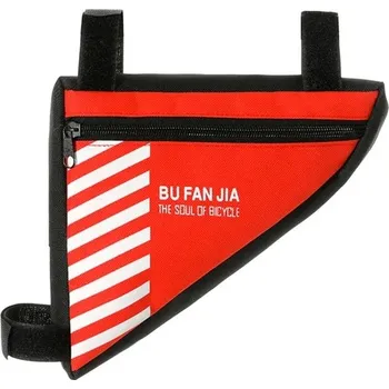 brašna na kolo Trojúhelníková rámová taška na kolo s příslušenstvím - Červená B