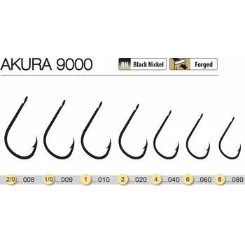 Rybářský háček Háčky Trabucco Akura 9000 15ks|vel.10