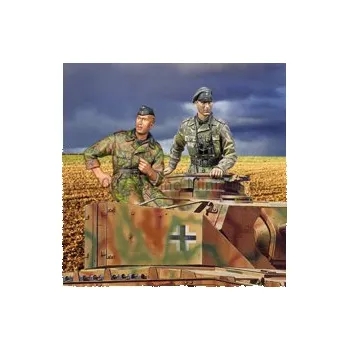 Plastikový model Alpine Miniatures 1/35 Waffen SS Panzer Crew Set (2 figures)