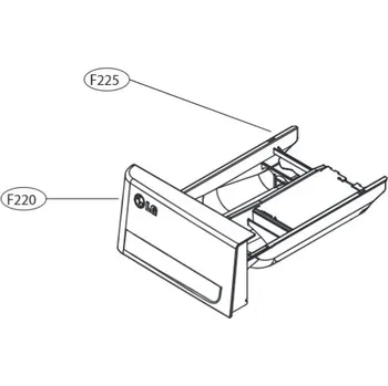 Originální šuplík násypky LG AGL30066104 pro pračku