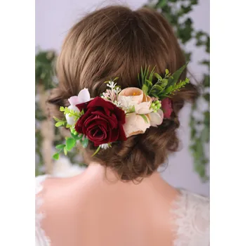 Ozdoba do vlasů B-TOP Hřeben do vlasů ČERVENÁ RŮŽE