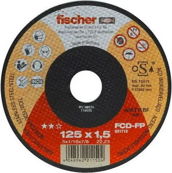 Řezný kotouč Řezný kotouč FCD-FP 125x1,5x22,2 FISCHER 531712