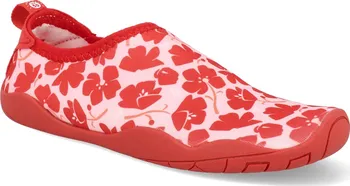 Dětská sportovní obuv Barefoot dětské boty do vody Reima - Lean T-Red vegan červené Velikost: 30