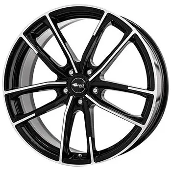 Auto-moto alu-kola BROCK B38 8x18, 5x114.3 ET49, Leštěný + černý lesk