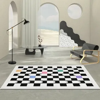 Koberec Luxusní kostkovaný koberec do obýváku - P,120 x 160 cm