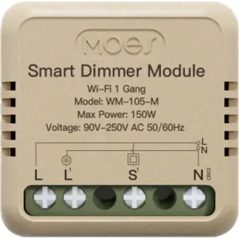 vypínač Smart ovladač osvětlení MOES Switch Module MS-105M WiFi Tuya