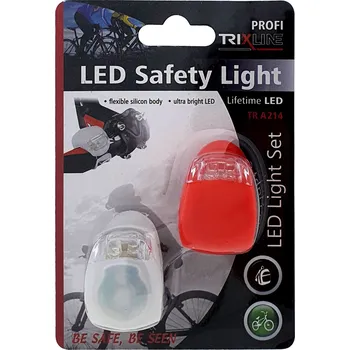 Cyklosvítilna Sada bezpečnostních LED světel na kolo TRIXLINE TR A214
