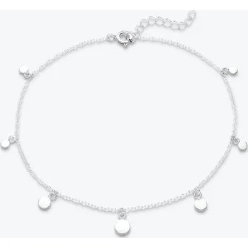 Řetízek Stříbrný řetízek na nohu Penízky - Ag925