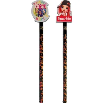 Grafitová tužka Tužka s gumou - Rainbow High - TP-01-RW