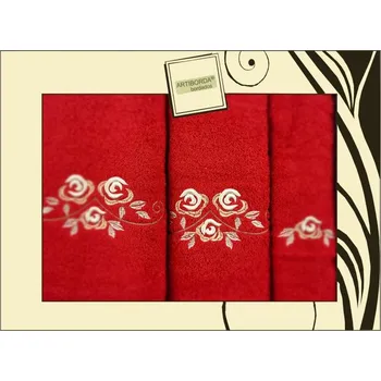 Ručník Dárkové balení ručníků a osušek Artiborda - červená 71