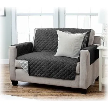 Přehoz na lůžko Textilomanie Viva přehoz 191 x 224 cm černý/tmavě šedý