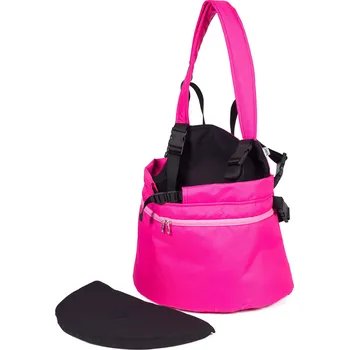 Psí batoh Iridog Batoh na psa 2v1 ZIPPY no.1 růžový s černou v22 x d26 x š17 cm