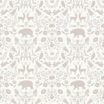 Tapeta Cristiana Masi by Parato Šedo-bílá dětská vliesová tapeta se zvířátky, 17141, MiniMe, Cristiana Masi by Parato, velikost 10,05 x 0,53 m