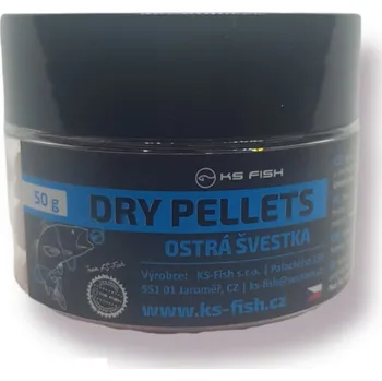 Umělá nástraha KS Fish Dry Pellets 50g ostrá švestka