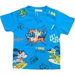 Chlapecké tričko kr.r. Kugo HC9346, tyrkysové