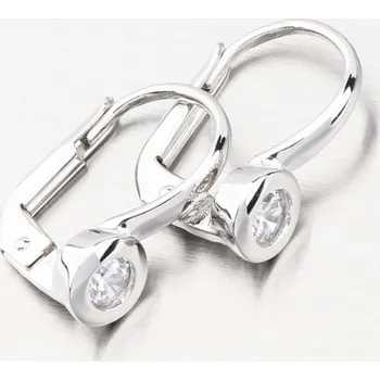 Náušnice Dámské náušnice bílé zlato 585 zirkon GCA12-005