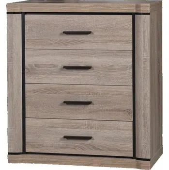 přebalovací pult a komoda Casarredo Komoda DALLAS D-4 dub lanýž