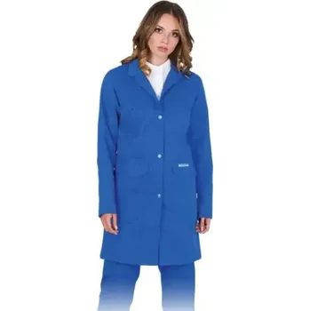 Zdravotnický plášť Leber&Hollman LH-WOMCOLER N plášť modrý S-2XL