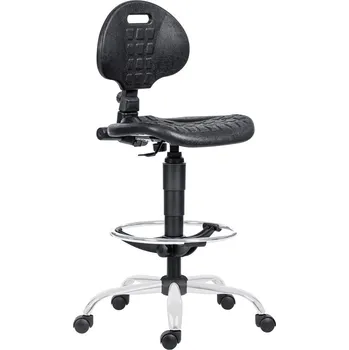 Antares 1290 Dílenská židle PU MEK 4150, chrom, extend, kolečka